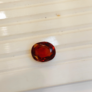 Natural Certified Hessonite Gomed Stone – 1.73g & 9.51 Ratti