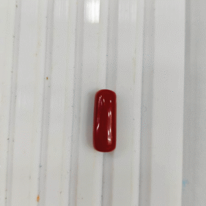 Certified Natural Red Coral Stone - 1.27g & 6.98 Ratti