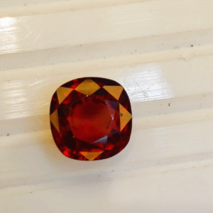 Natural Certified Hessonite Gomed Stone – 1.68g & 9.24 Ratti