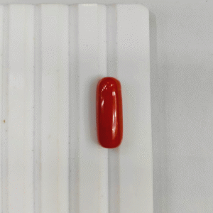 Genuine Natural Red Coral Stone - 1.54g & 8.47 Ratti