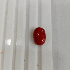 Premium Red Coral Stone - 1.57g & 8.63 Ratti