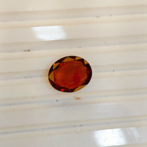 Natural Certified Hessonite Gomed Stone – 1.86g & 10.2 Ratti