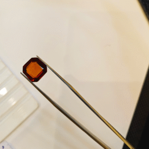 Natural Certified Hessonite Gomed Stone – 1.81g & 9.95 Ratti