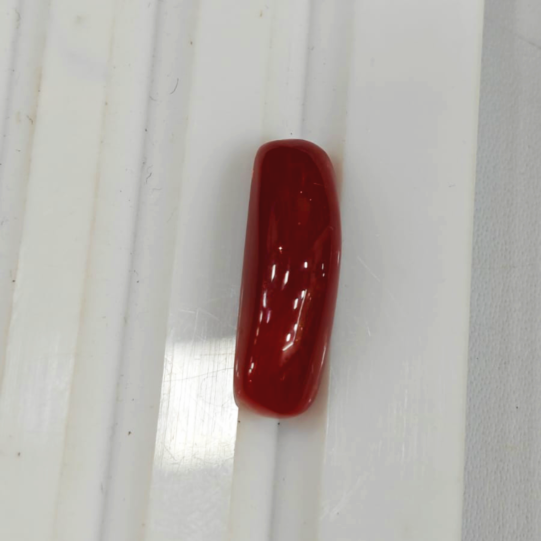 Darshani product editing template (32) Affordable Natural Red Coral Stone - 1.12g & 6.16 Ratti