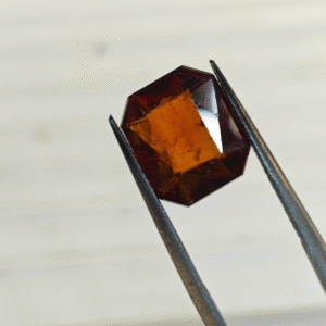 Certified Natural Hessonite Gomed Stone – 1.67g & 9.18 Ratti