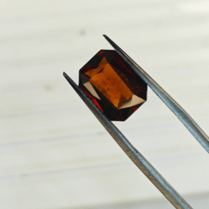 Certified Natural Hessonite Gomed Stone – 1.71g & 9.40 Ratti