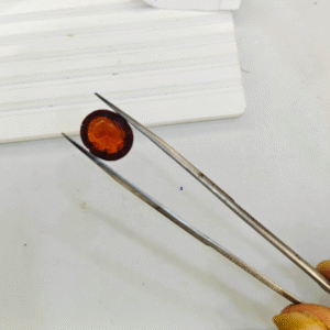 Certified Natural Hessonite Gomed Stone – 1.83g & 10.0 Ratti
