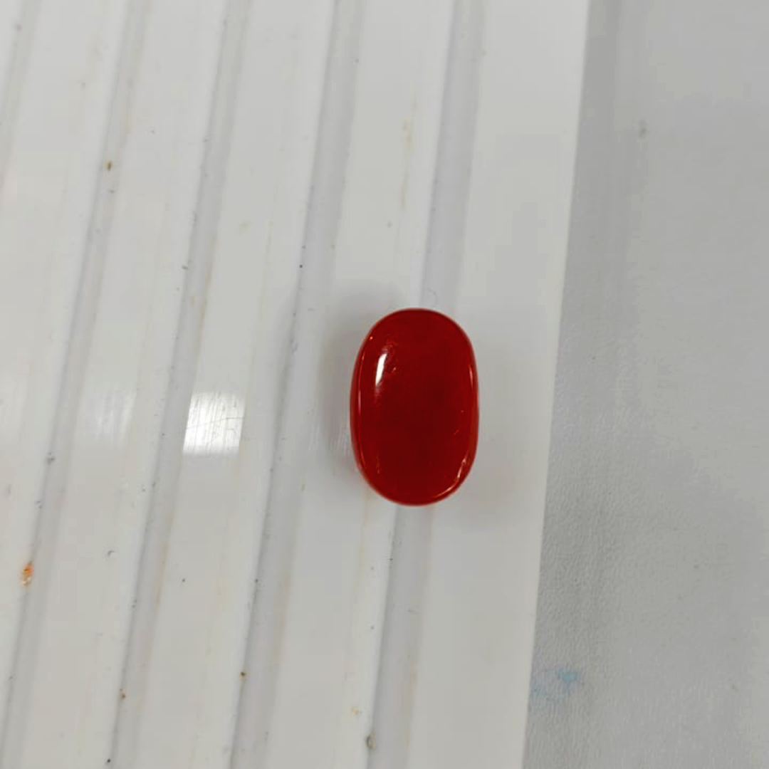 High Quality Red Coral Gemstone - 1.58g & 8.69 Ratti