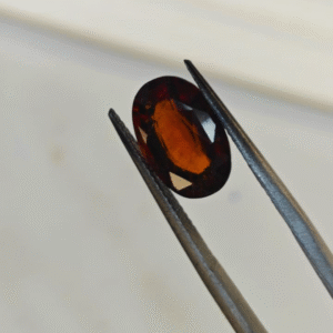 Natural Hessonite Gomed Stone – 1.12g & 6.16 Ratti