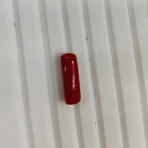 Natural Certified Red Coral Stone - 1.47g & 8.08 Ratti