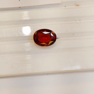 Natural Certified Hessonite Gomed Stone – 1.65g & 9.07 Ratti