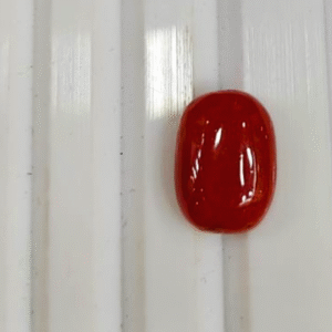 Natural Red Coral Gemstone - 1.28g & 7.04 Ratti