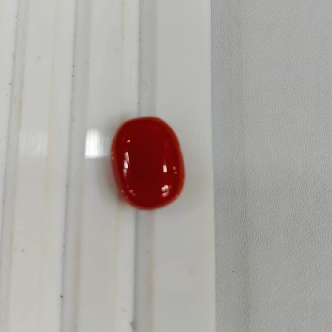 Red Coral Moonga Gemstone - 1.30g & 7.15 Ratti